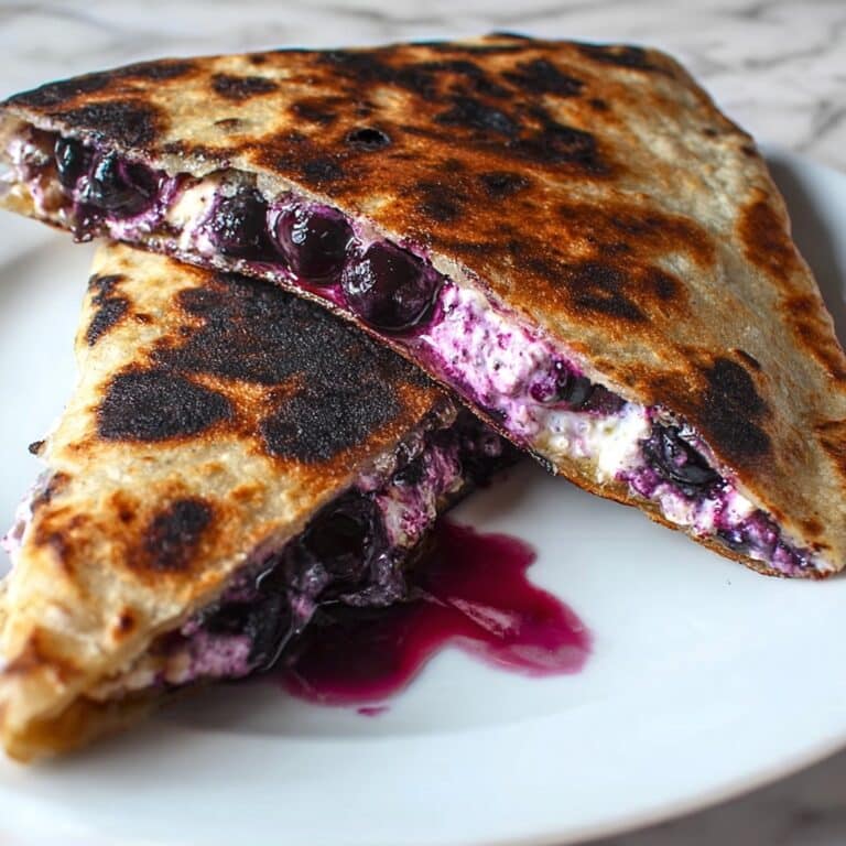 Blueberry Breakfast Quesadilla Recipe