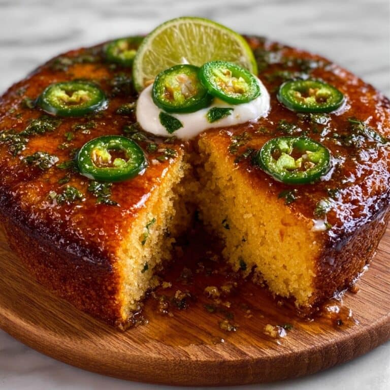 Jalapeño Cornbread with Tangy Lime Honey Glaze Recipe