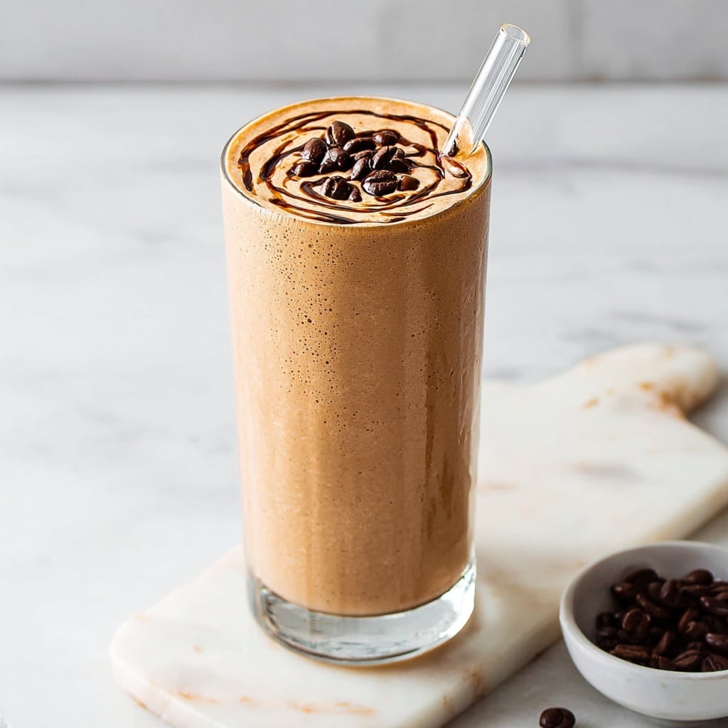 Iced Coffee Breakfast Smoothie (Without Banana) Recipe - Recipe Image