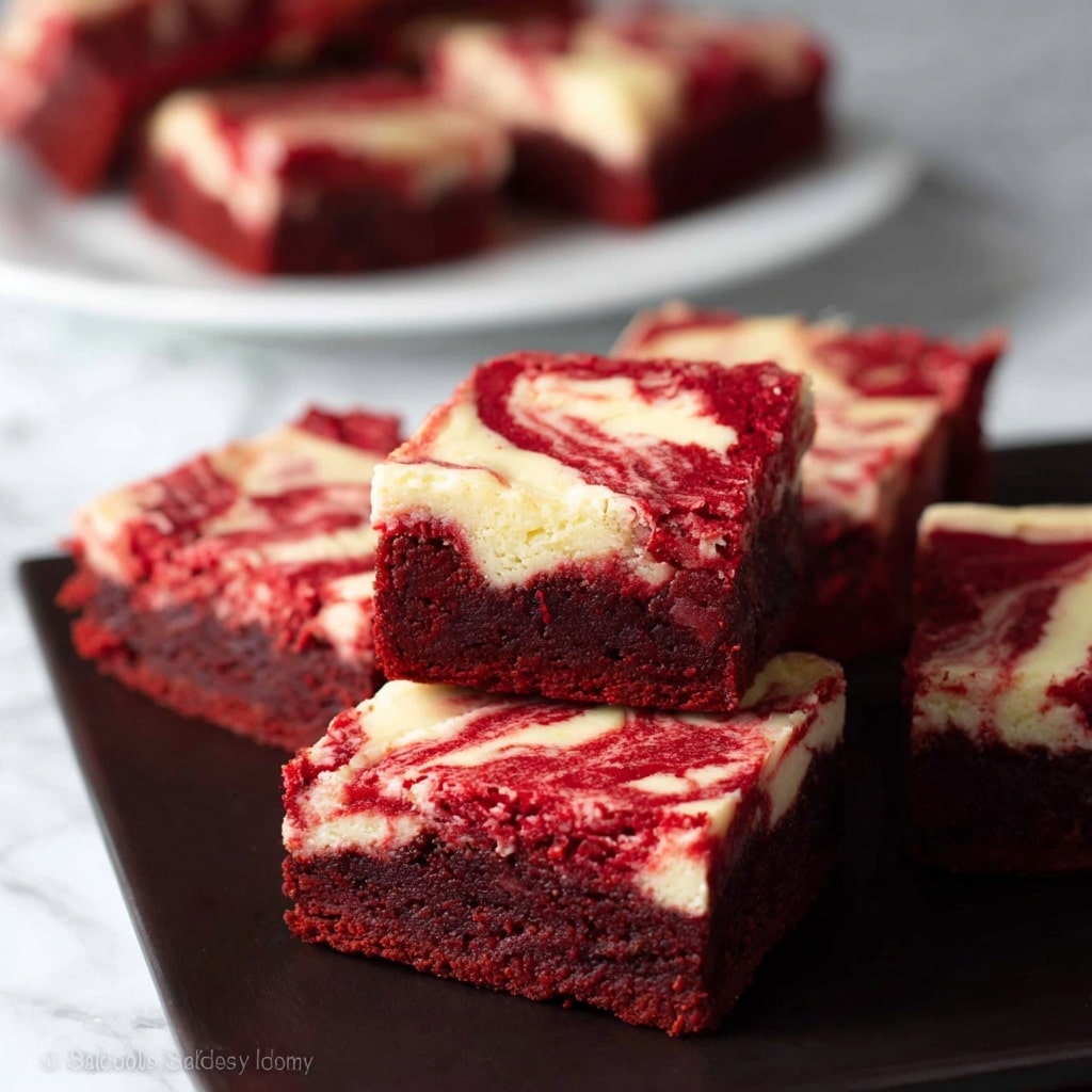 Red Velvet Cheesecake Swirl Brownies Recipe - Recipe Image
