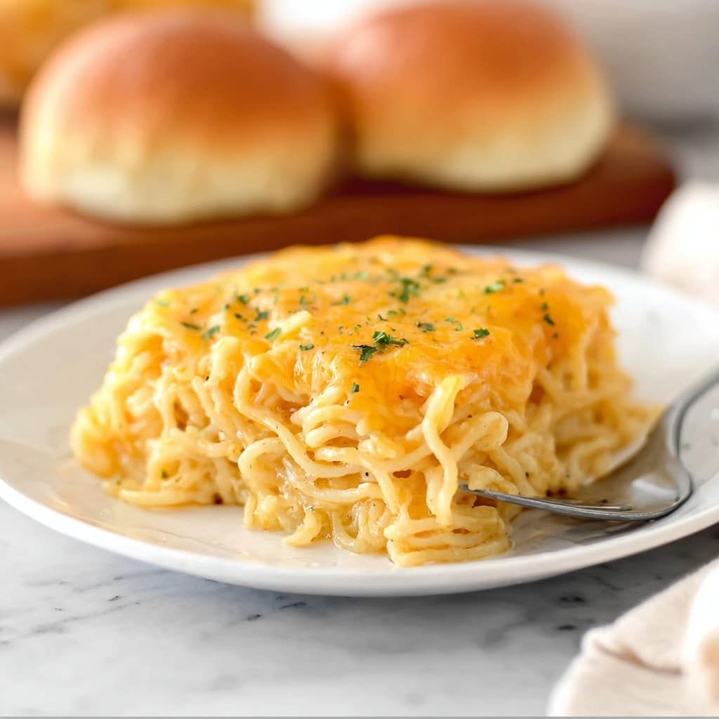 Baked Cheesy Chicken Spaghetti Recipe - Recipe Image