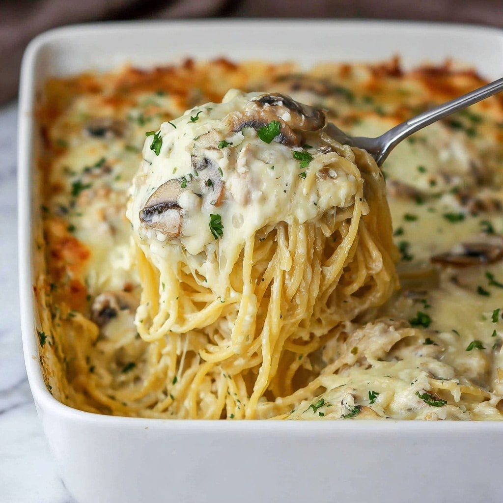 Creamy Chicken Tetrazzini Casserole Recipe