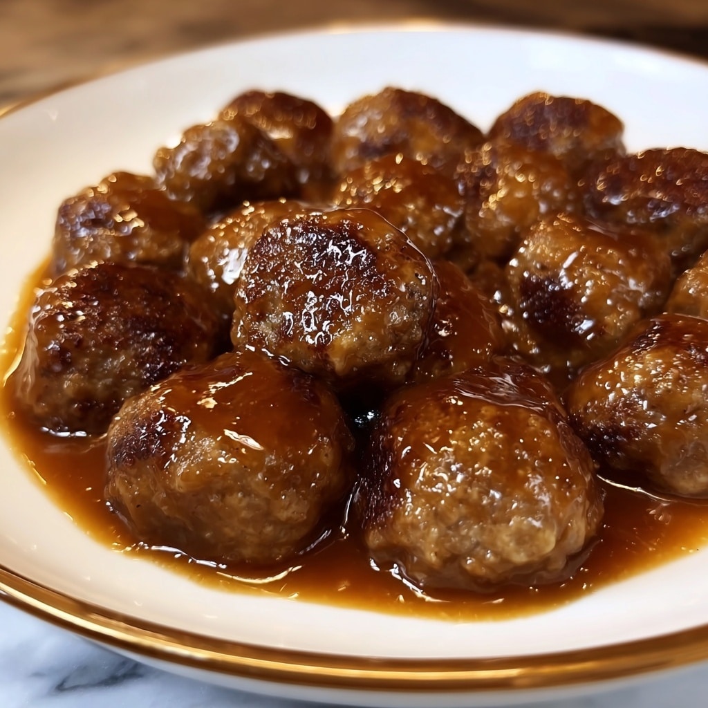 Creamy Slow Cooker Salisbury Steak Meatballs Recipe - Recipe Image
