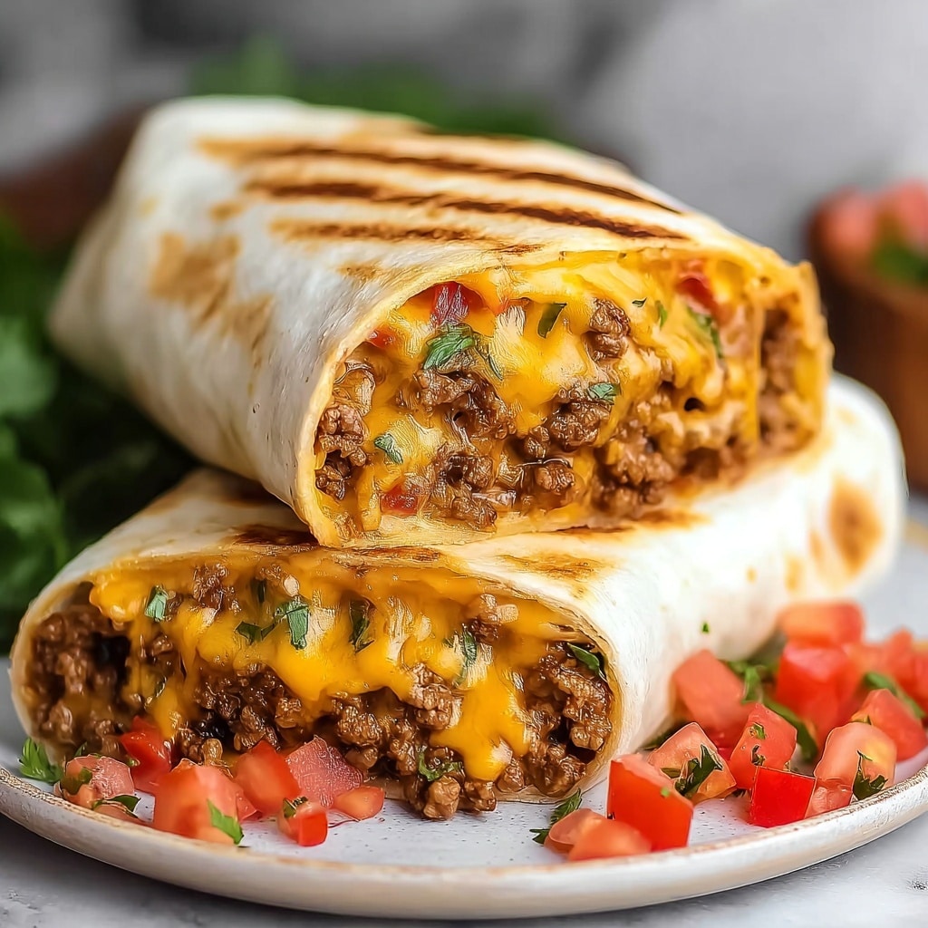 Nacho Cheese Beef Wrap Recipe - Recipe Image