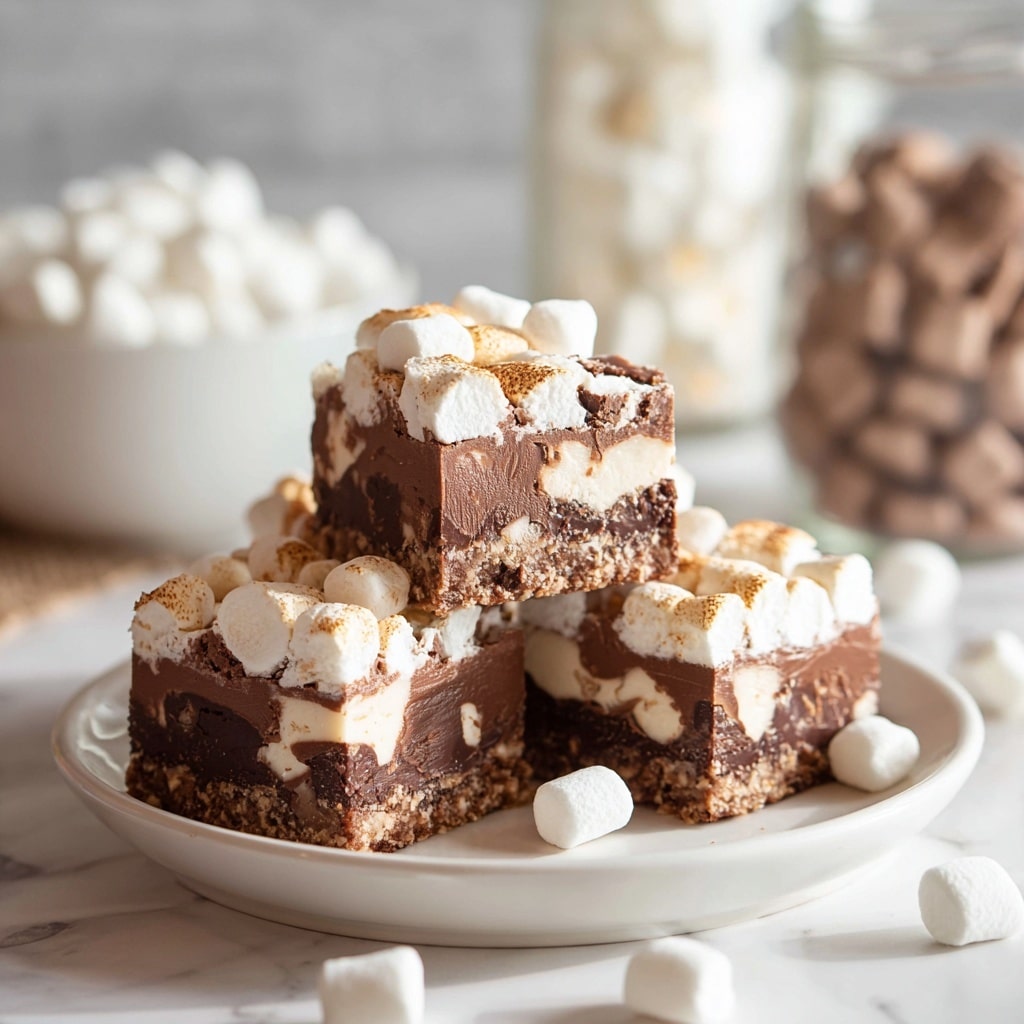 No-Bake Rocky Road Squares Recipe - Recipe Image