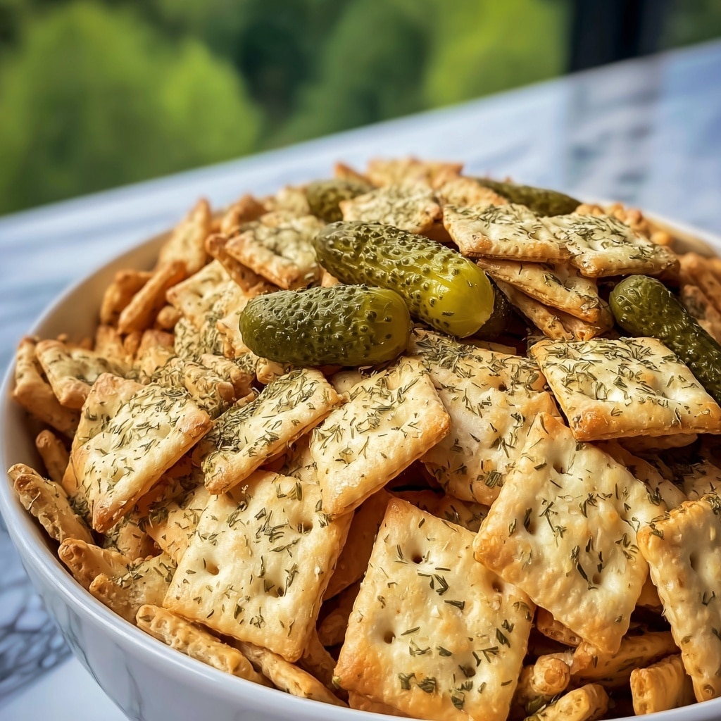 Dill Pickle Chex Mix Recipe - Recipe Image