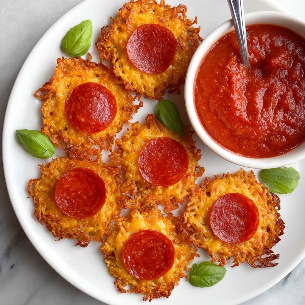 Pepperoni & Cheese Crisps - Keto Recipe - Recipe Image