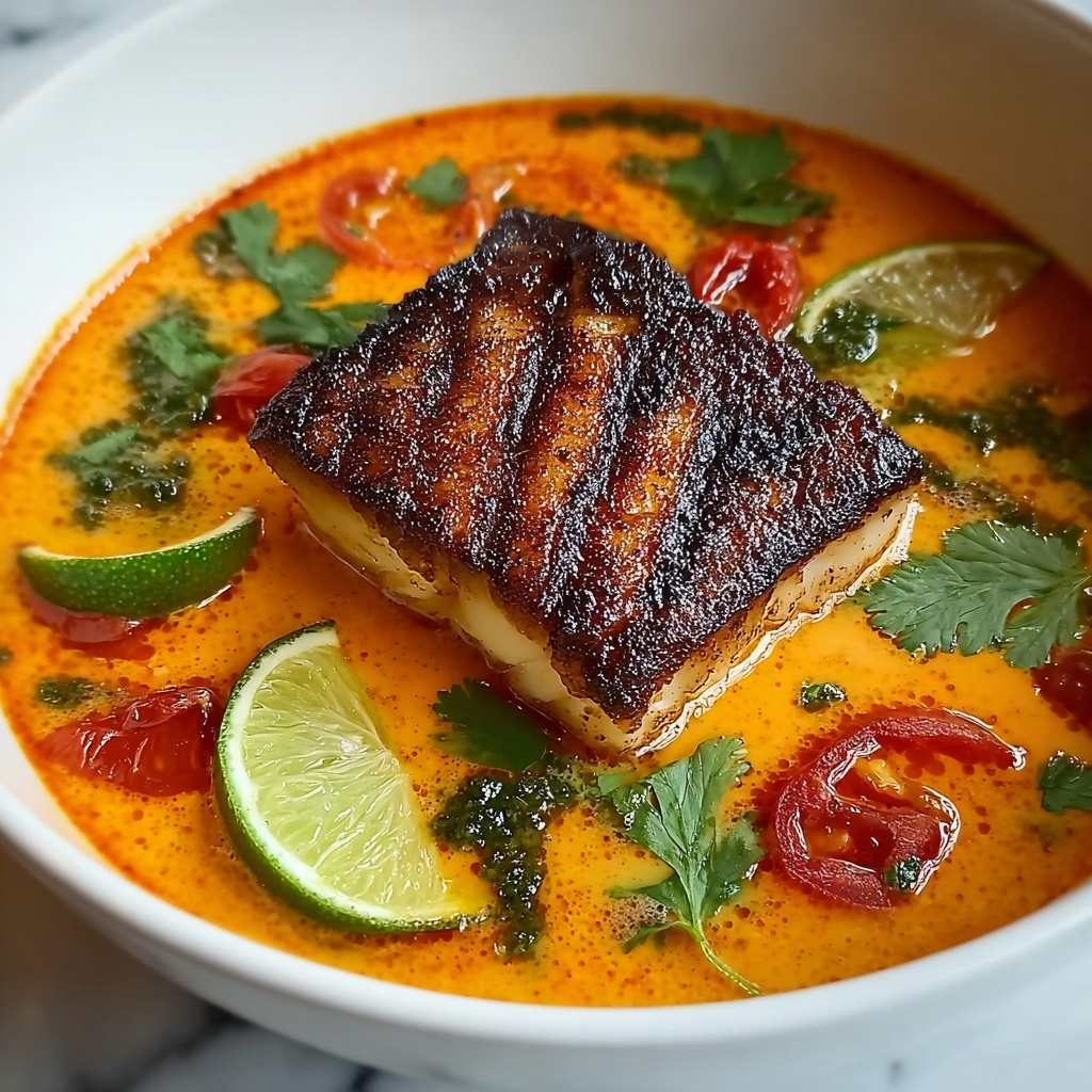 Thai-Style Coconut Lime Fish Soup Recipe