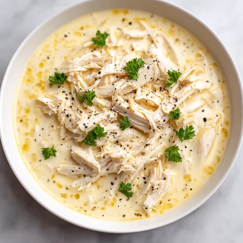 Slow Cooker Chicken and Creamy Gravy Recipe - Recipe Image