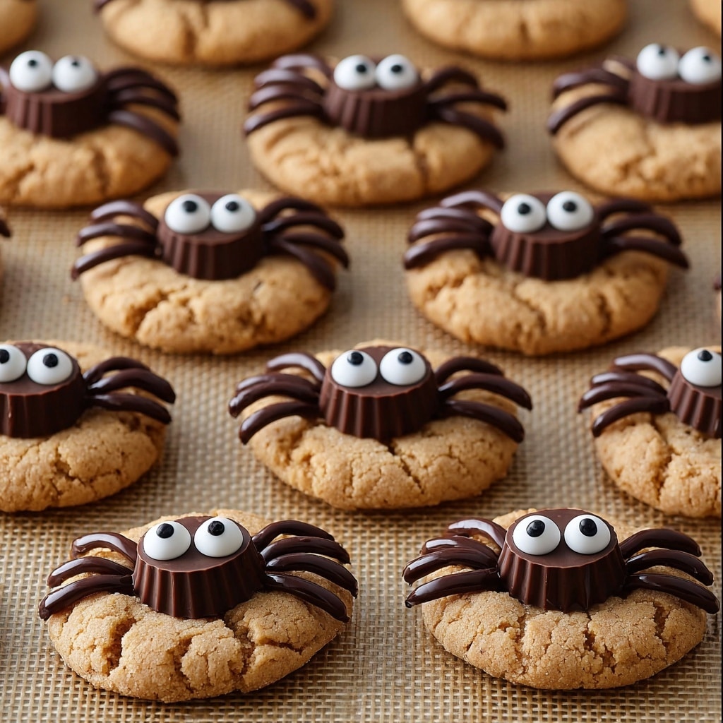 Peanut Butter Spider Cookies Recipe - Recipe Image