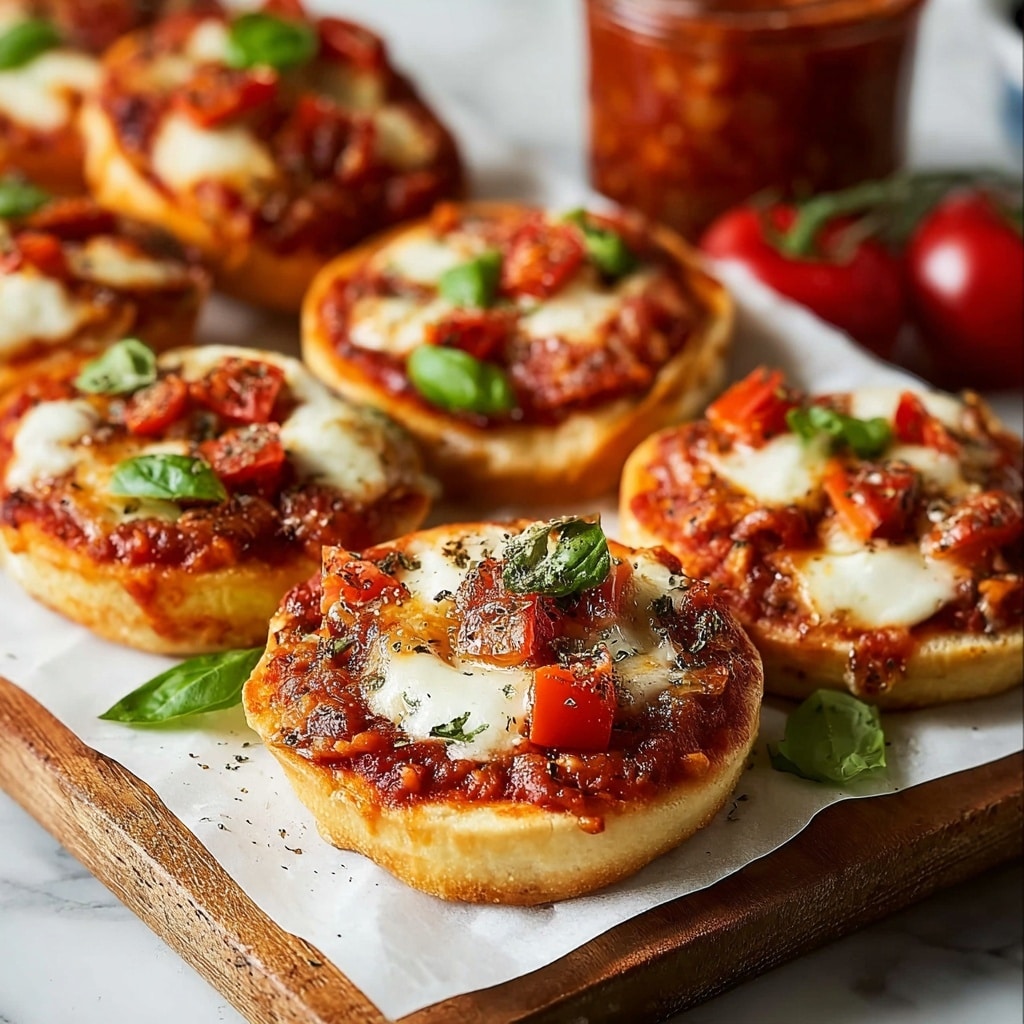 Homemade Mini Pizza Bagel Bites Recipe - Recipe Image