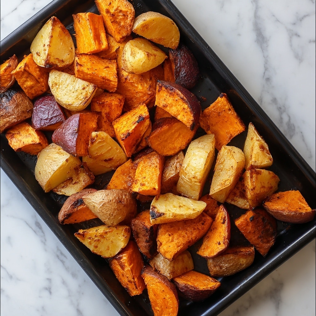 Roasted Apple Cinnamon Sweet Potatoes Recipe - Recipe Image