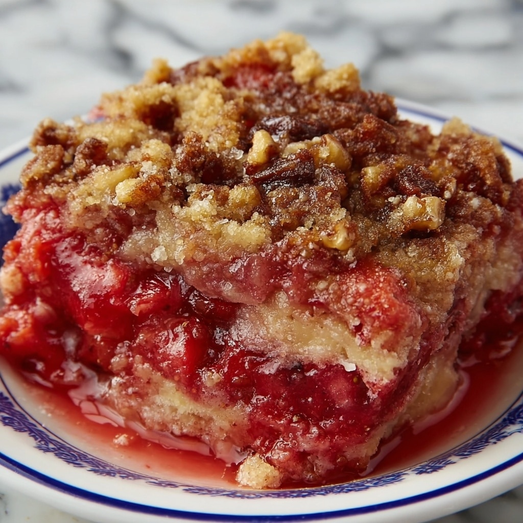 Strawberry Cobbler with Brown Sugar Pecan Crust Recipe - Recipe Image