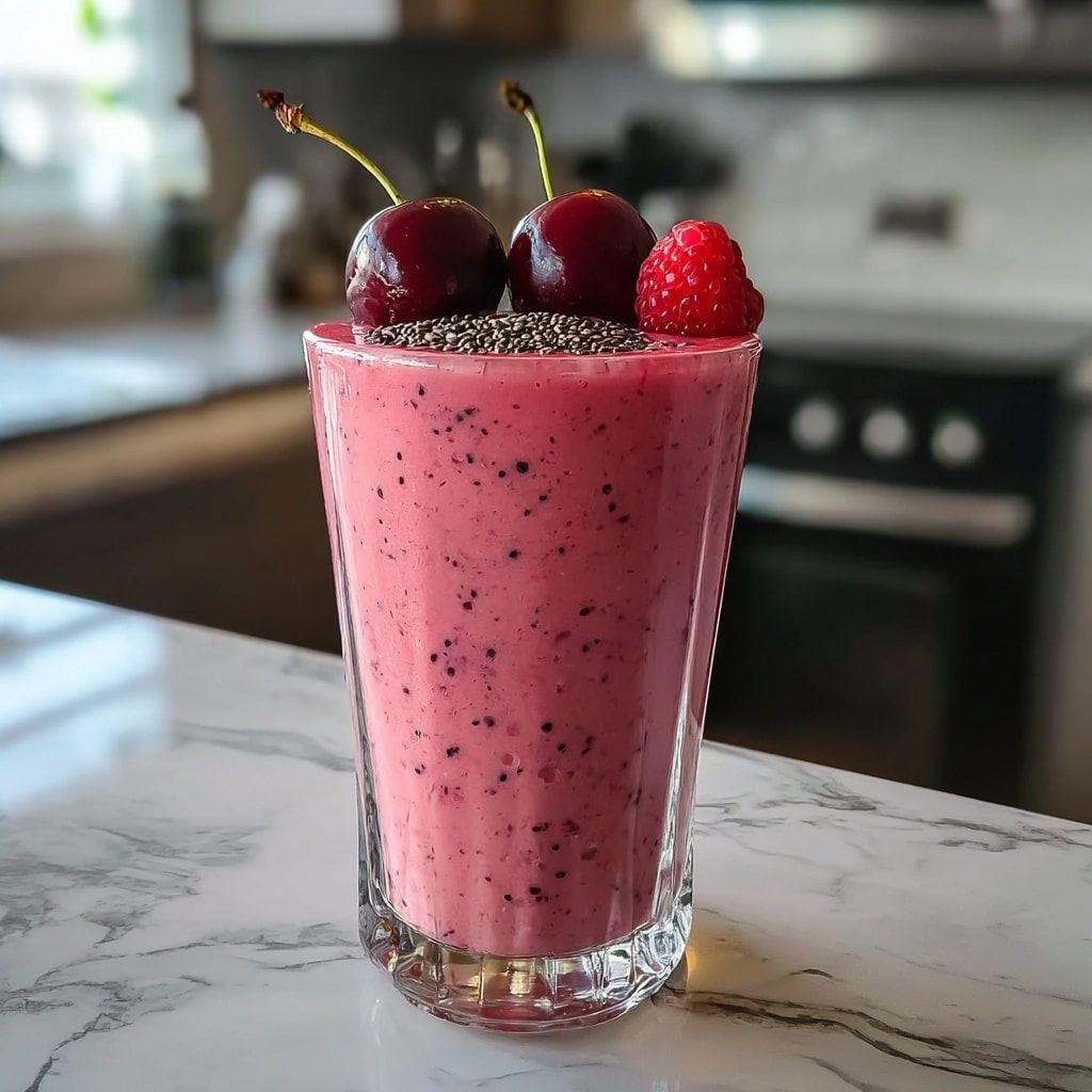 Refreshing Cherry Smoothie for a Gut Health Boost! - Recipe Image
