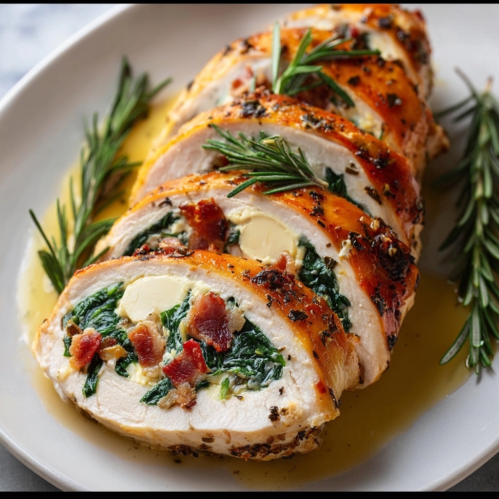 Stuffed Chicken Breast with Spinach and Cheese Recipe - Recipe Image