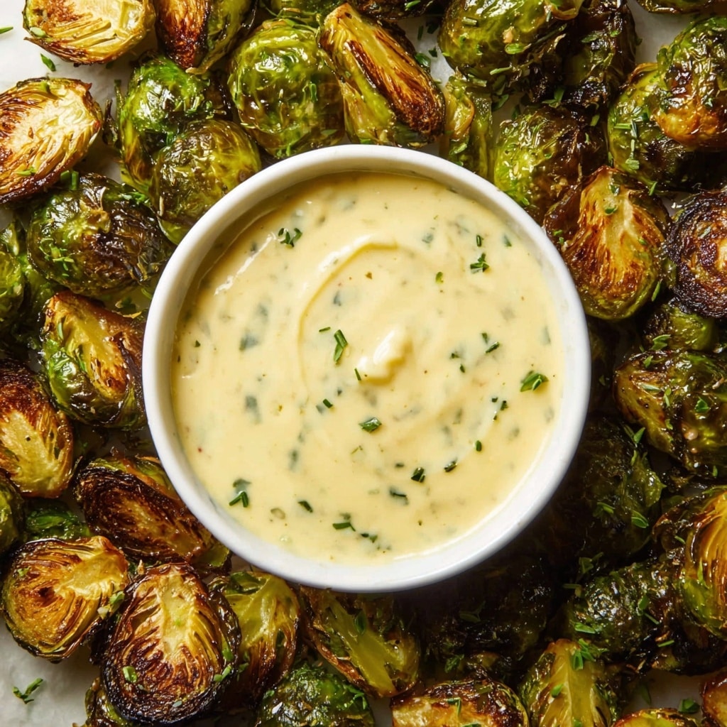 Crispy Brussels Sprouts with Dijon Aioli Recipe - Recipe Image