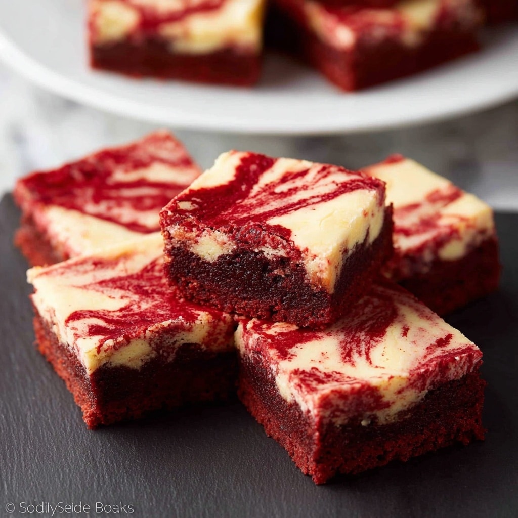 Red Velvet Cheesecake Swirl Brownies Recipe - Recipe Image