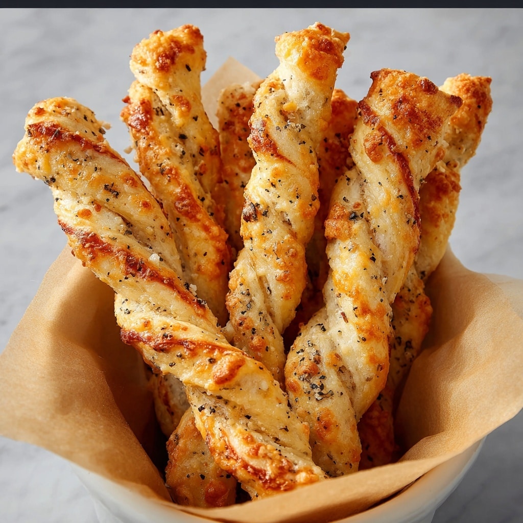 Puff Pastry Cheese Straws with White Cheddar and Black Pepper Recipe - Recipe Image