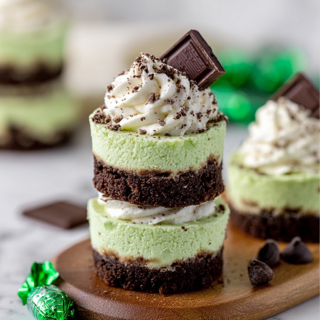 Mini Mint Cheesecakes Recipe - Recipe Image