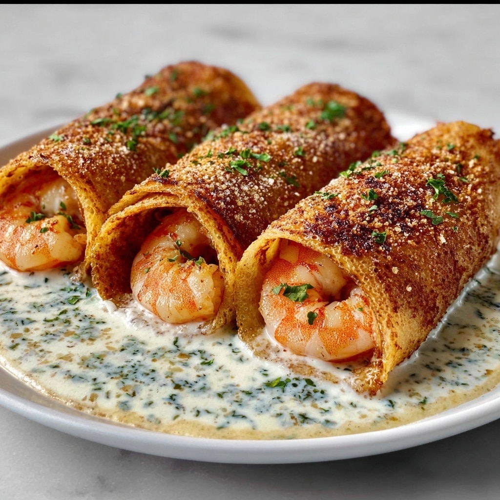Deep-Fried Shrimp Alfredo Burrito Bites Recipe - Recipe Image