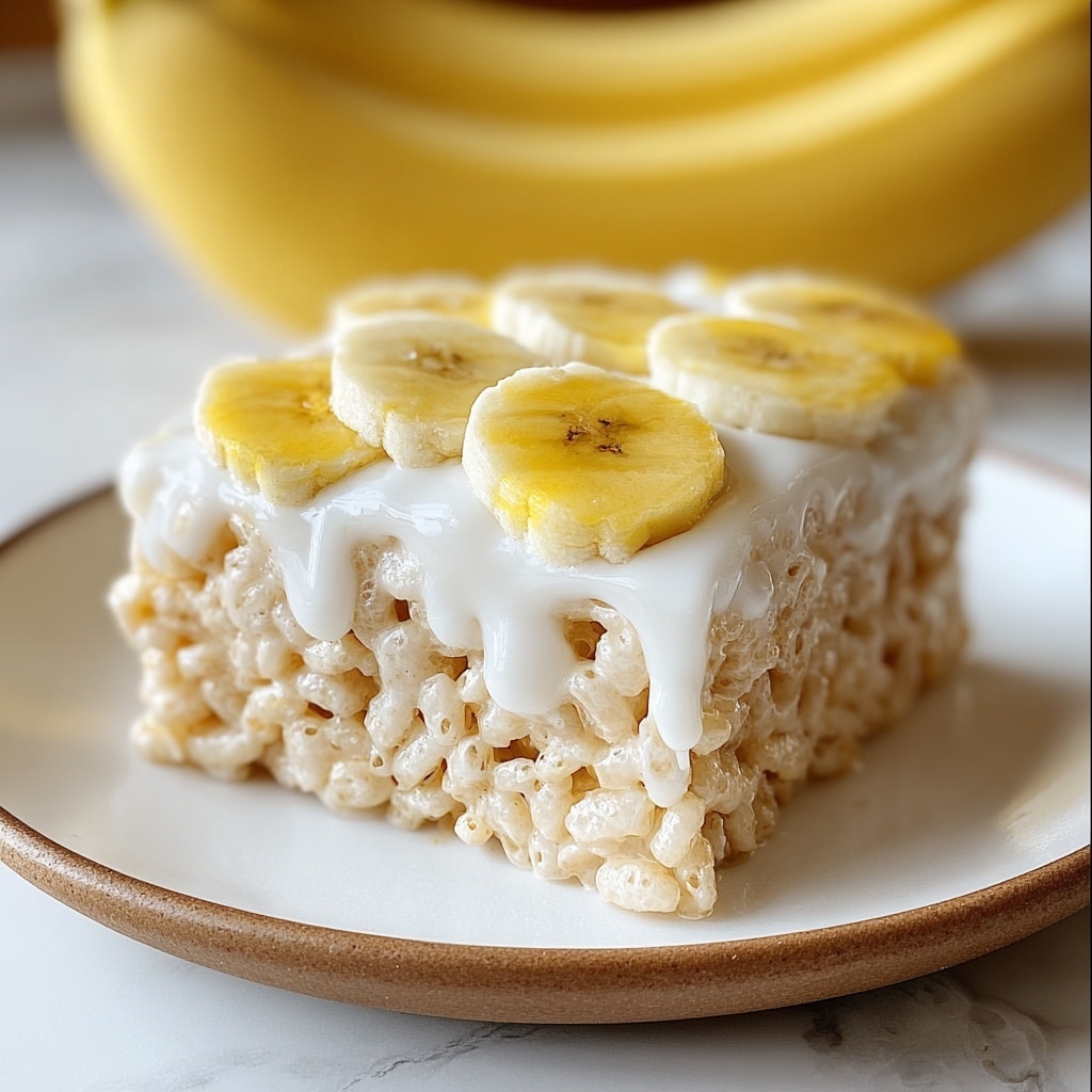 Banana Pudding Rice Krispie Treats Recipe - Recipe Image