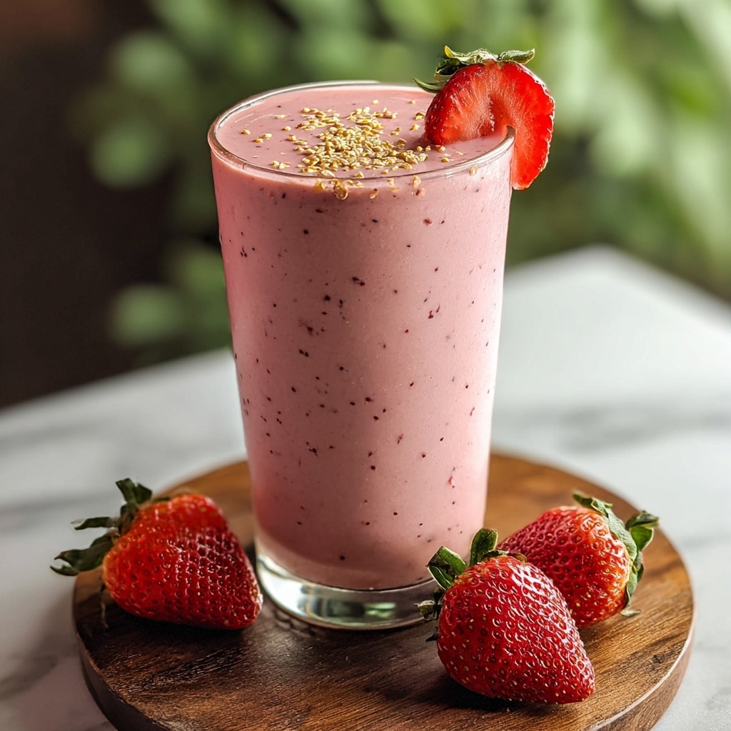 Fat Burning Strawberry Smoothie Recipe - Recipe Image
