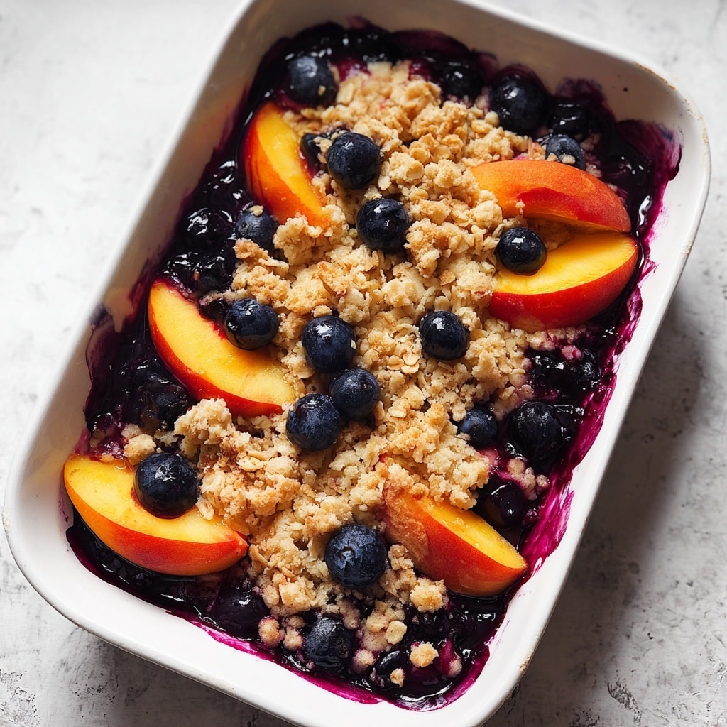 Peach Blueberry Crisp Recipe - Recipe Image
