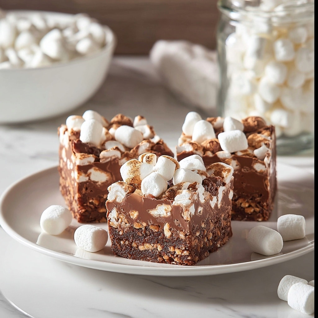 No-Bake Rocky Road Squares Recipe - Recipe Image
