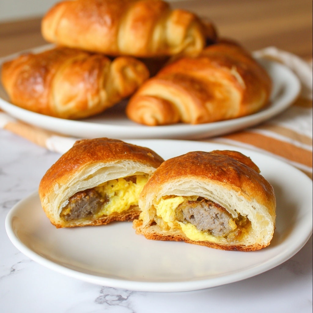 Sausage Egg and Cheese Breakfast Roll-Ups Recipe - Recipe Image