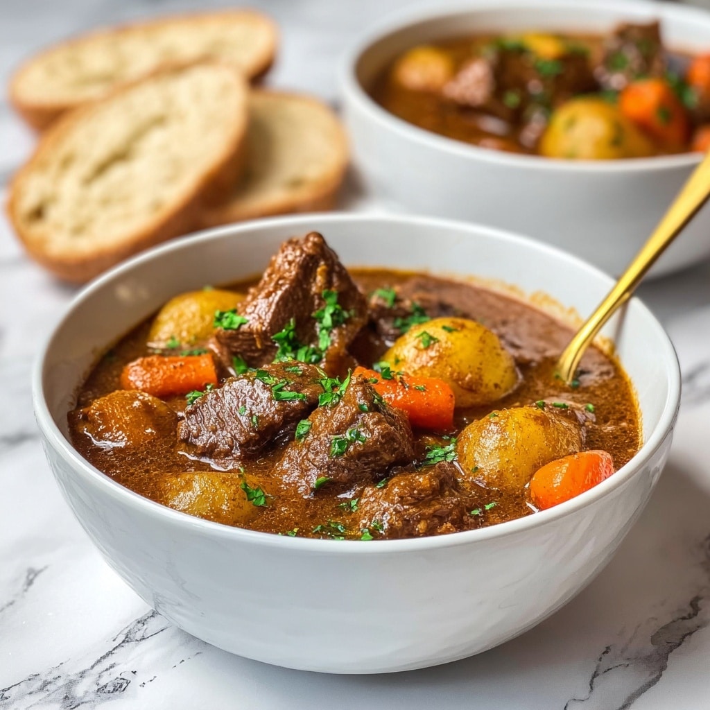 Hearty Beef Stew with Red Wine and Root Vegetables Recipe - Recipe Image