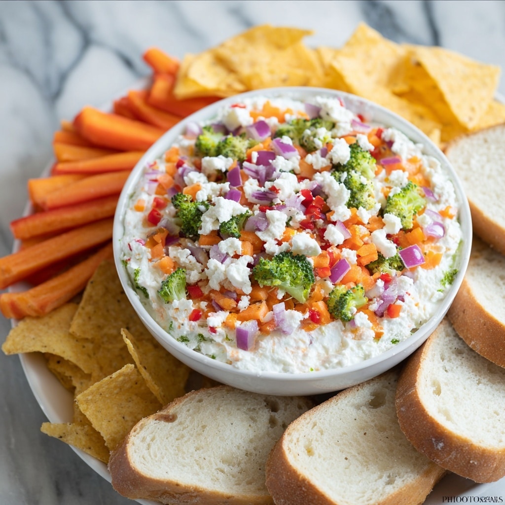 Veggie Pizza Dip Recipe - Recipe Image