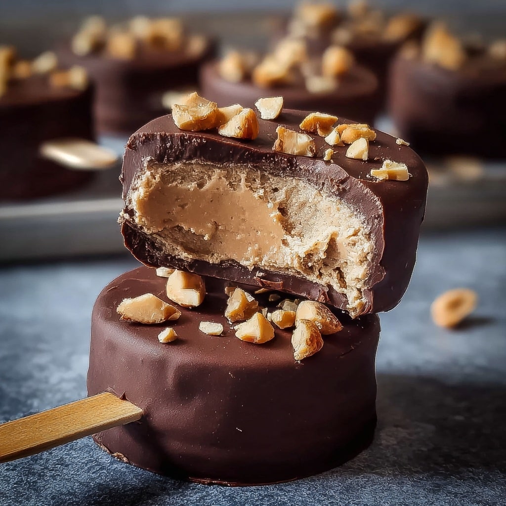 Frozen Peanut Butter Yogurt Bars Recipe - Recipe Image