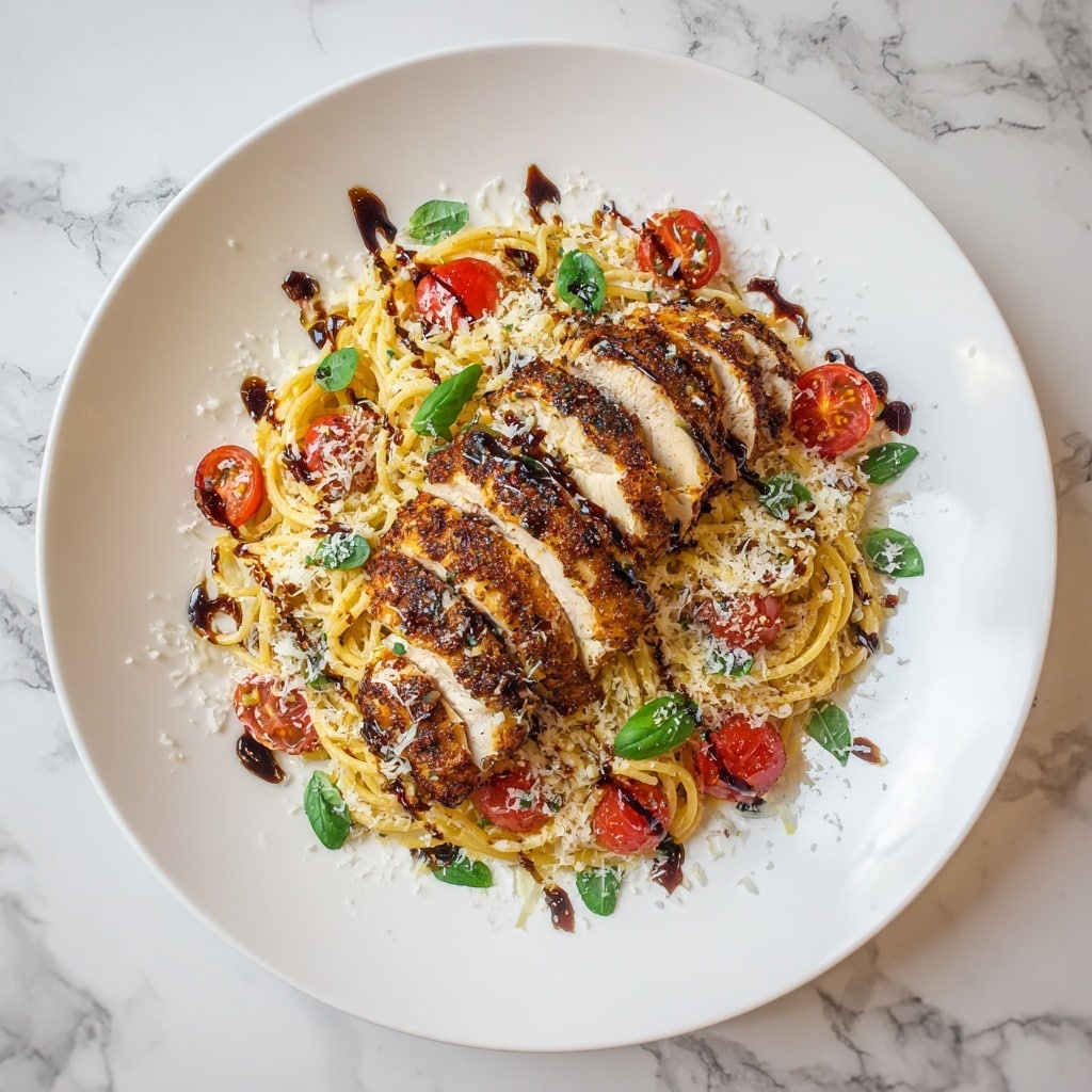 Bruschetta Chicken Pasta Recipe - Recipe Image