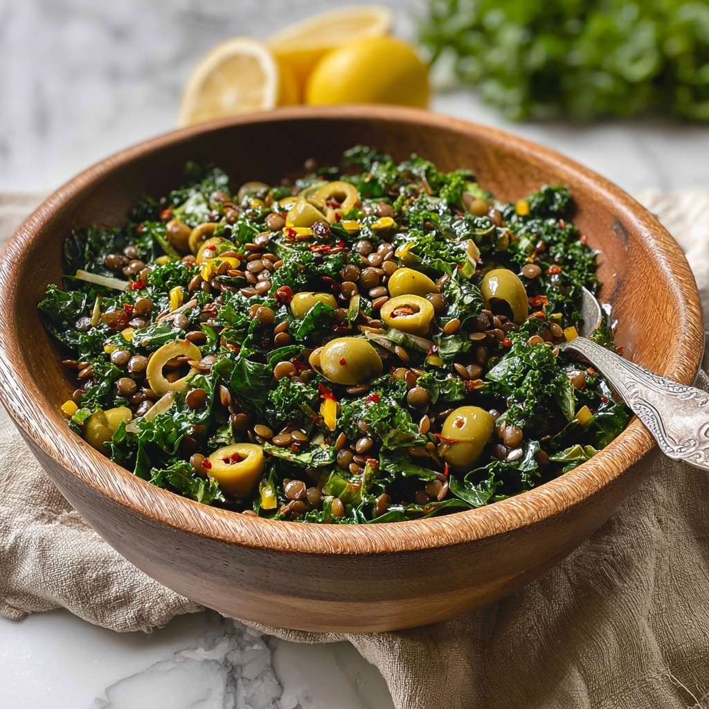 Lemon Pesto Lentil Salad Recipe - Recipe Image