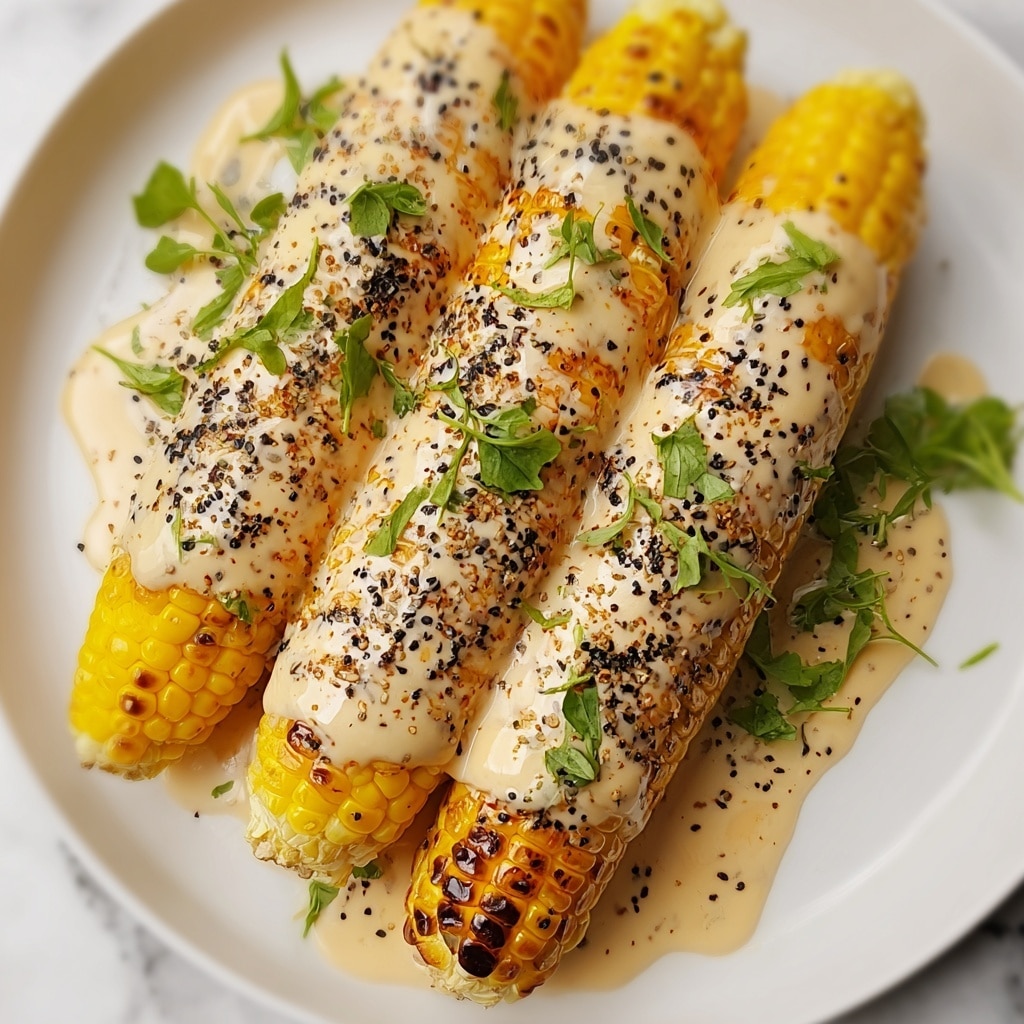 Cheesy Garlic Butter Corn on the Cob Recipe - Recipe Image