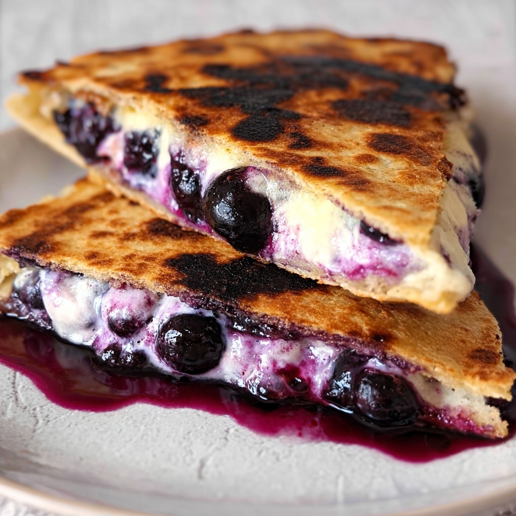 Blueberry Breakfast Quesadilla Recipe - Recipe Image