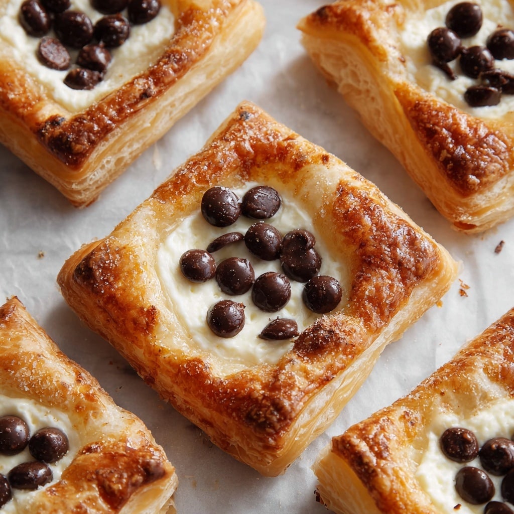 Ricotta Chocolate Chip Pastry Squares Recipe - Recipe Image