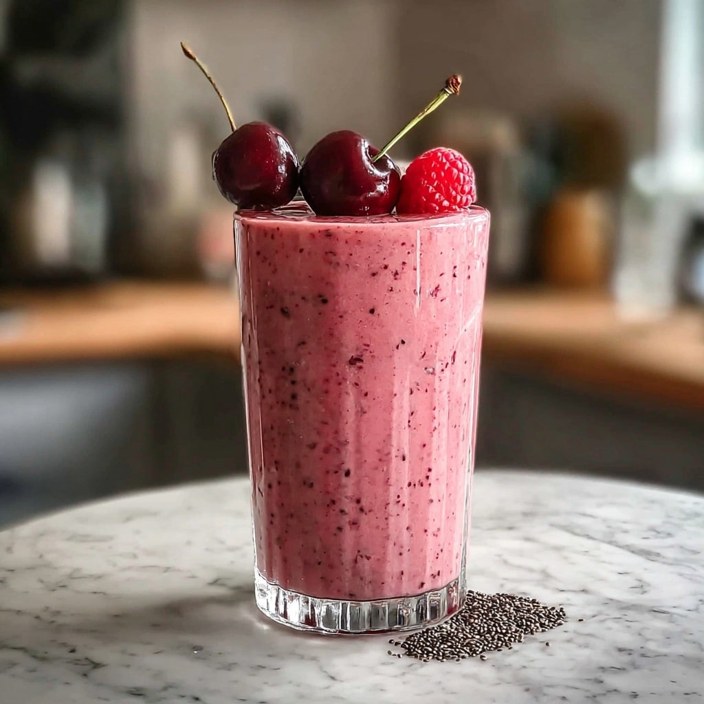 Refreshing Cherry Smoothie for a Gut Health Boost! - Recipe Image