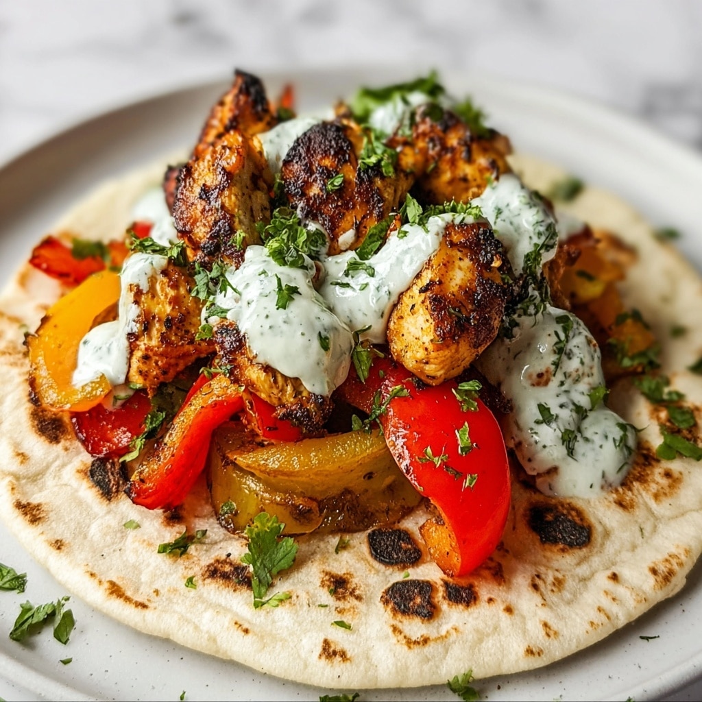 Zesty Lemon Garlic Chicken Pitas with Creamy Feta Bliss! - Recipe Image