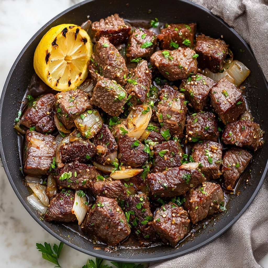 Juicy Garlic Butter Steak Bites in 15 Minutes! - Recipe Image