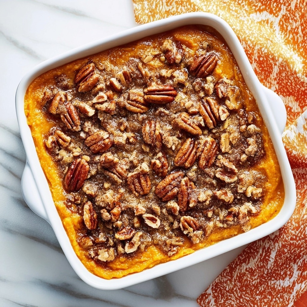 Butternut Squash Casserole with Pecan Topping and Marshmallows Recipe - Recipe Image
