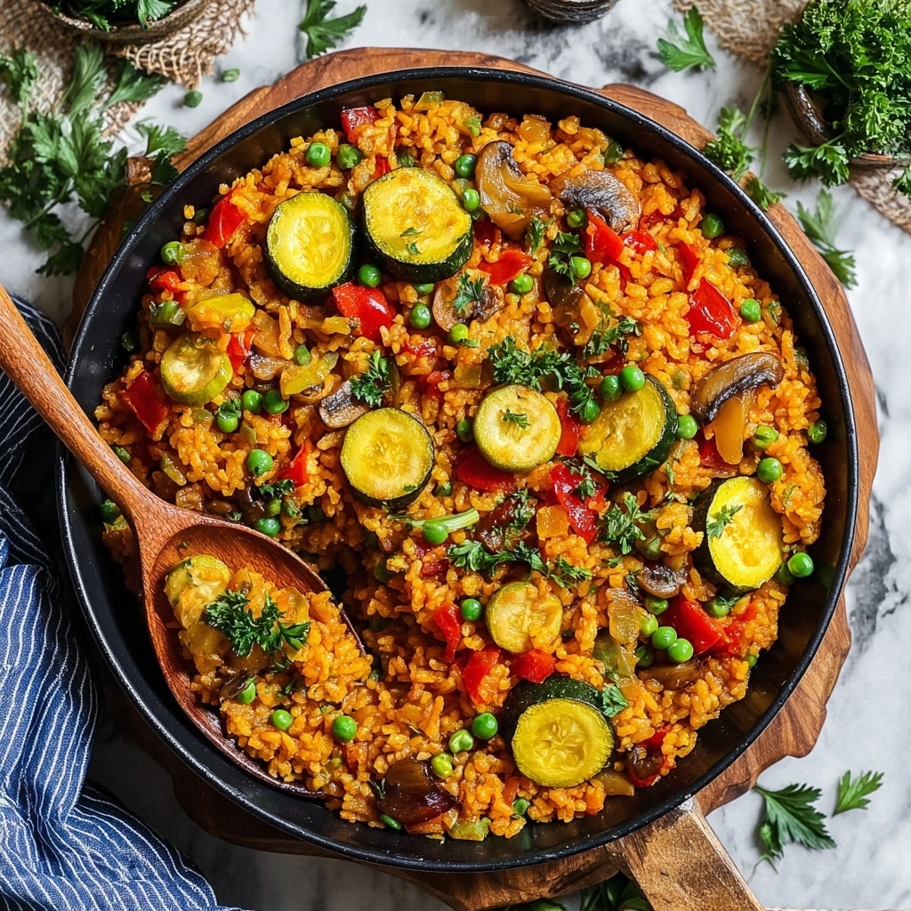 Delicious Vegetable Paella (Paella Verdura) for Cozy Nights Recipe - Recipe Image