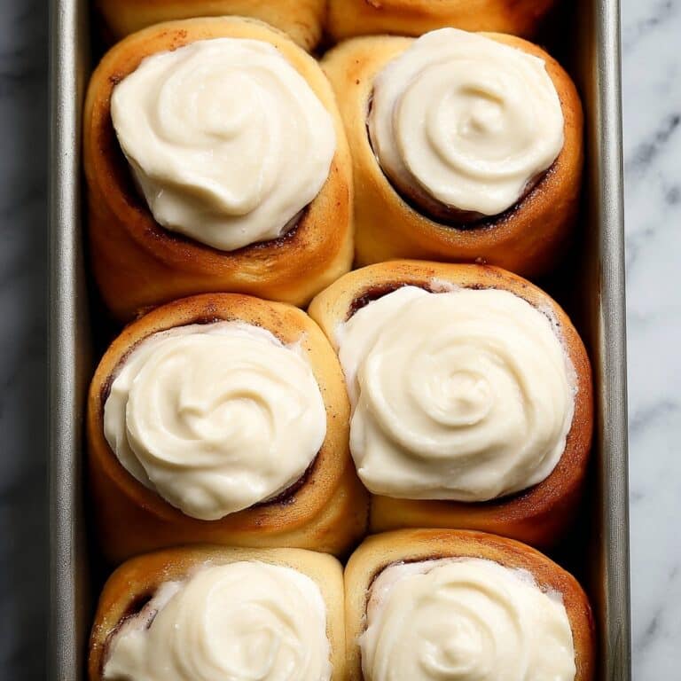 Homemade Cinnamon Rolls with Maple Cream Cheese Frosting Recipe